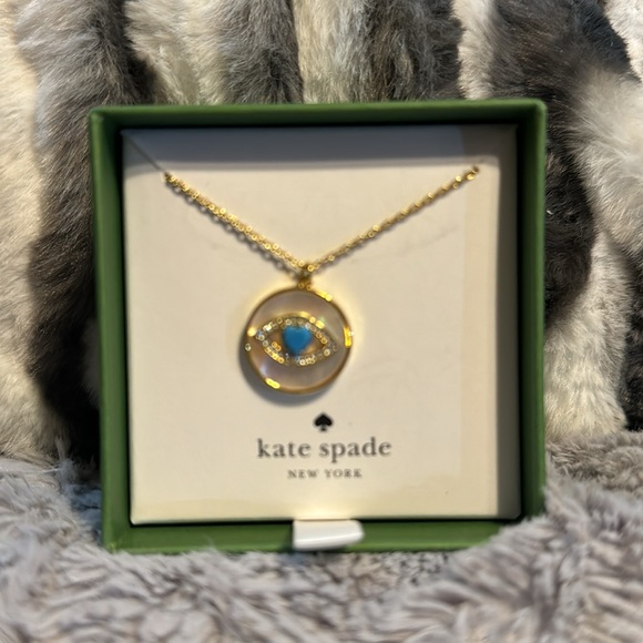 NWT Kate Spade Lucky Charm Gold Necklace In Box - Picture 2 of 6